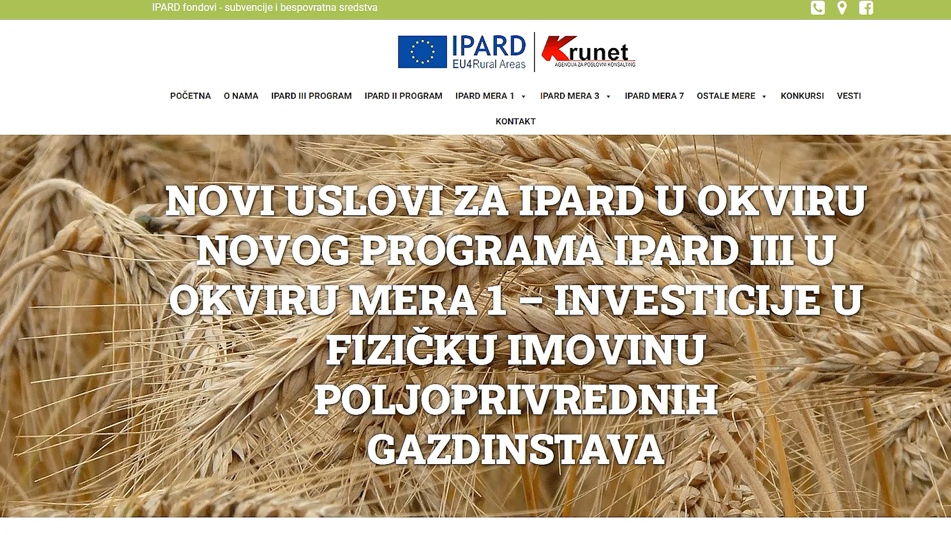 Objavljen pravilnik za Meru 1 IPARD III programa
